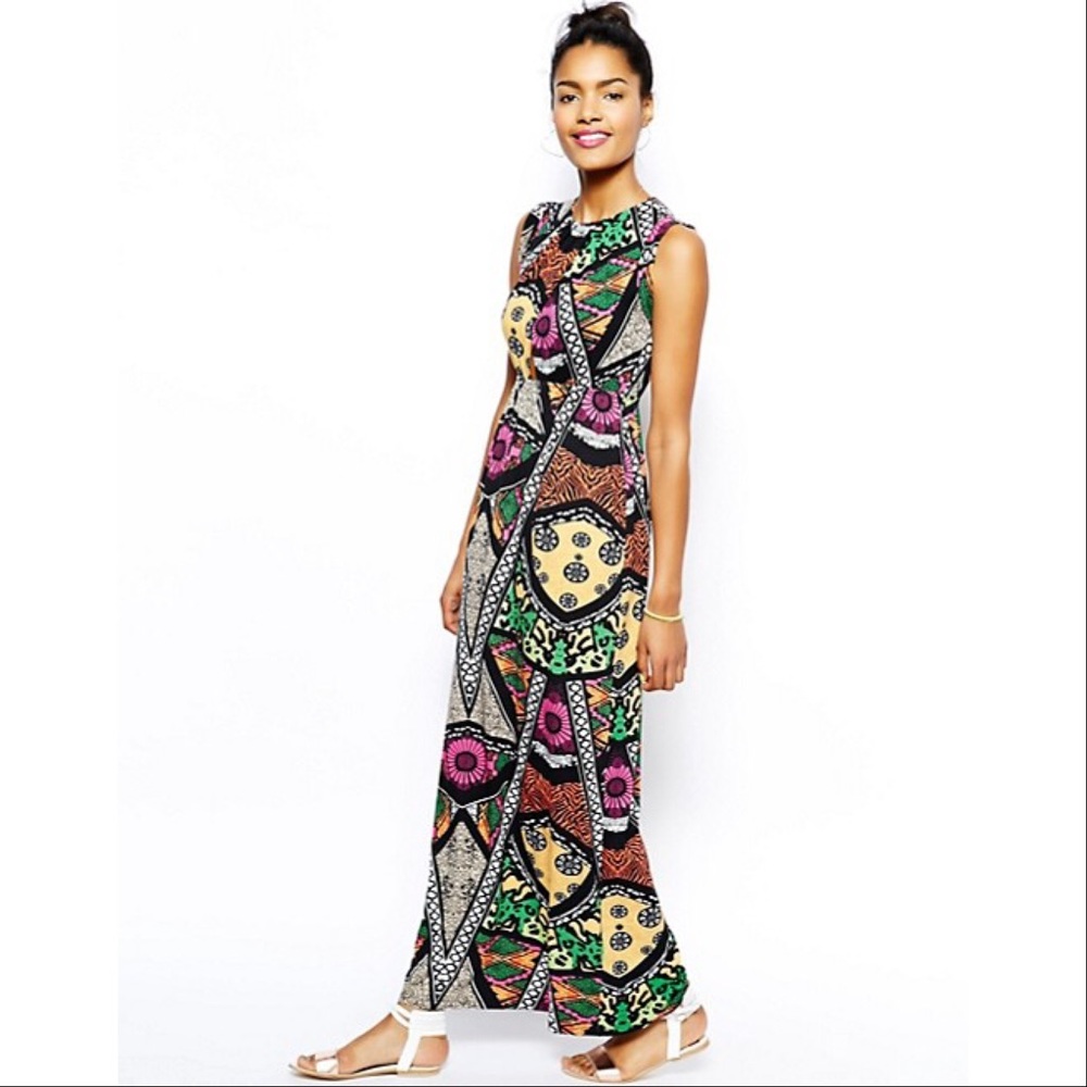 River Island Multicolor Cutout Dress